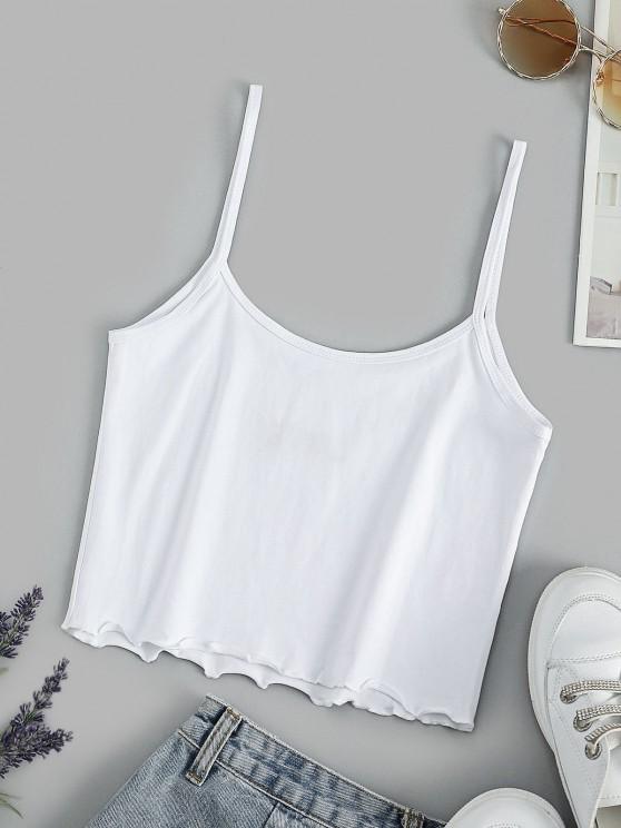 Basic Embroidered Cropped Cami Top - INS | Online Fashion Free Shipping Clothing, Dresses, Tops, Shoes