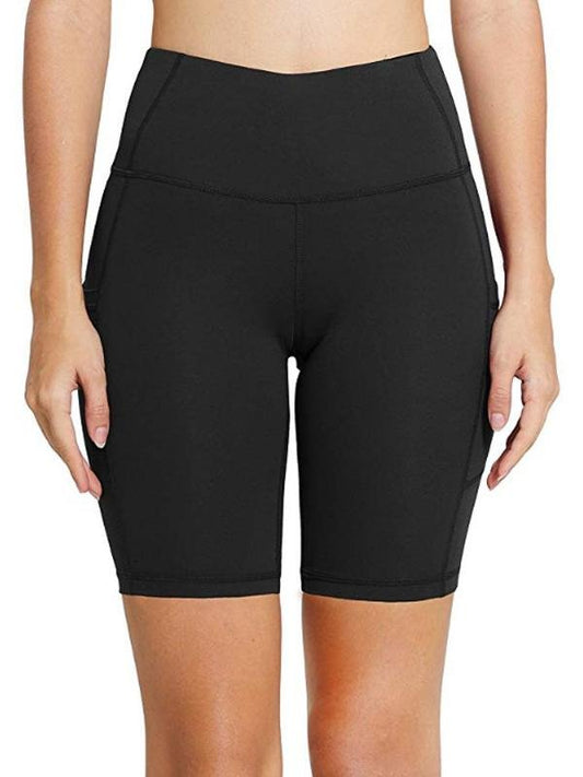 BASICS Plus High Waist Biker Shorts - INS | Online Fashion Free Shipping Clothing, Dresses, Tops, Shoes