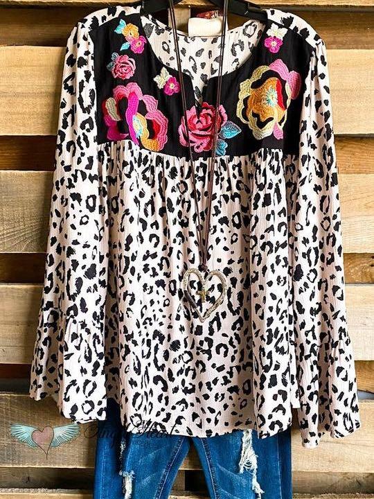 BEYOND BELIEFS TOP - LEOPARD (BELL SLEEVES) - INS | Online Fashion Free Shipping Clothing, Dresses, Tops, Shoes