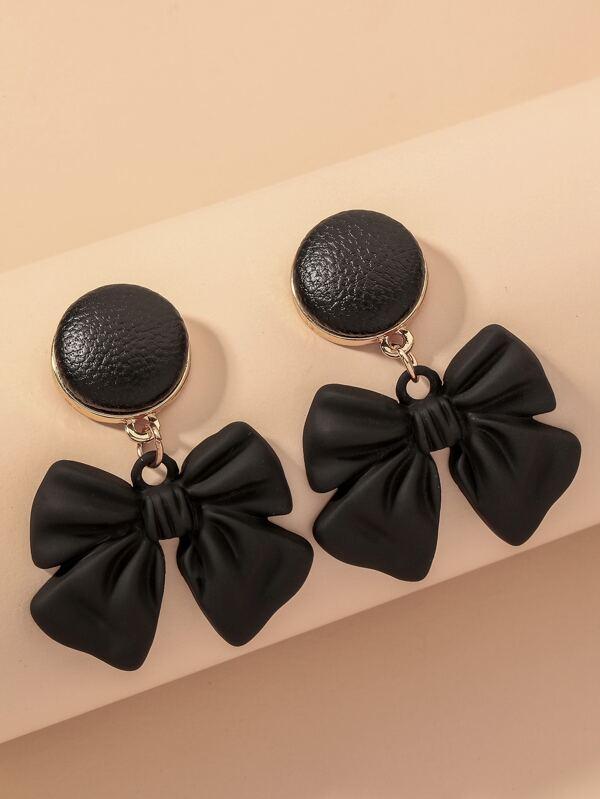 Bow Charm Drop Earrings - INS | Online Fashion Free Shipping Clothing, Dresses, Tops, Shoes