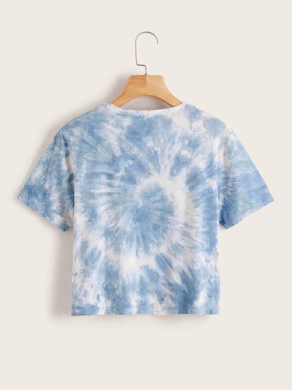 Boxy Tie-Dye Wash Tee - INS | Online Fashion Free Shipping Clothing, Dresses, Tops, Shoes