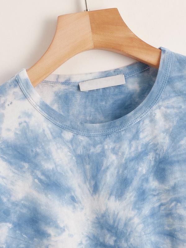 Boxy Tie-Dye Wash Tee - INS | Online Fashion Free Shipping Clothing, Dresses, Tops, Shoes