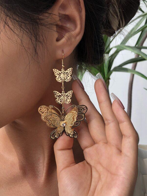 Butterfly Charm Drop Earrings - LuckyFash™