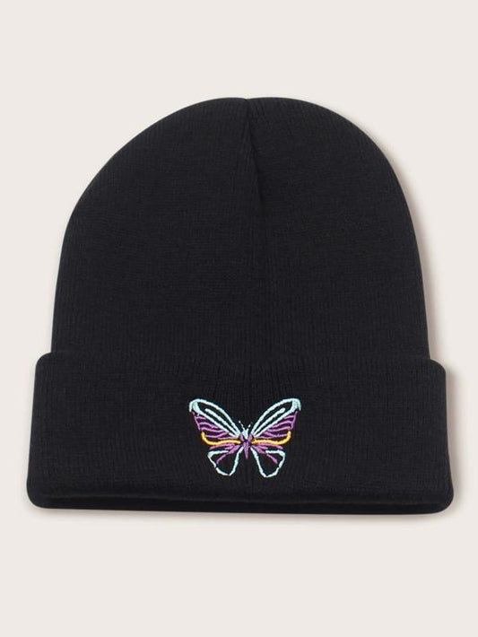 Woman Butterfly Embroidered Beanie - LuckyFash™