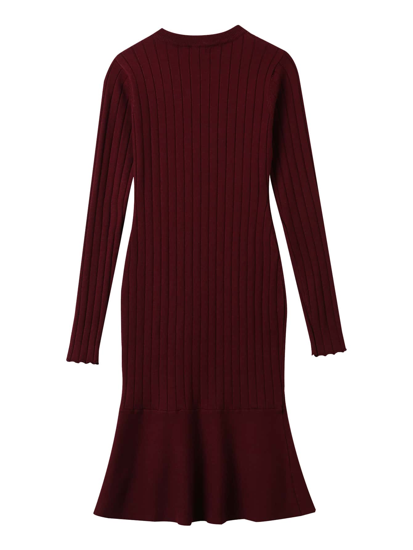Button Front Slim Fit Mermaid Sweater Dress - INS | Online Fashion Free Shipping Clothing, Dresses, Tops, Shoes