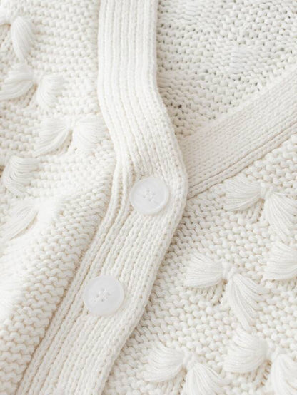 Button Through Lantern Sleeve Crop Cardigan - INS | Online Fashion Free Shipping Clothing, Dresses, Tops, Shoes