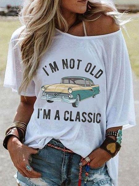 Cartoon Car Print Short Sleeve Casual T-Shirt - T-Shirts - INS | Online Fashion Free Shipping Clothing, Dresses, Tops, Shoes - 07/07/2021 - 10-20 - Category_T-Shirts