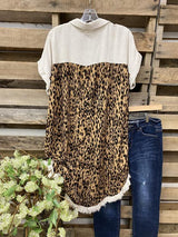 Casual leopard print comfortable cotton and linen top - INS | Online Fashion Free Shipping Clothing, Dresses, Tops, Shoes