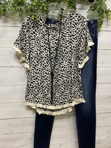 Casual leopard print comfortable round neck top - INS | Online Fashion Free Shipping Clothing, Dresses, Tops, Shoes