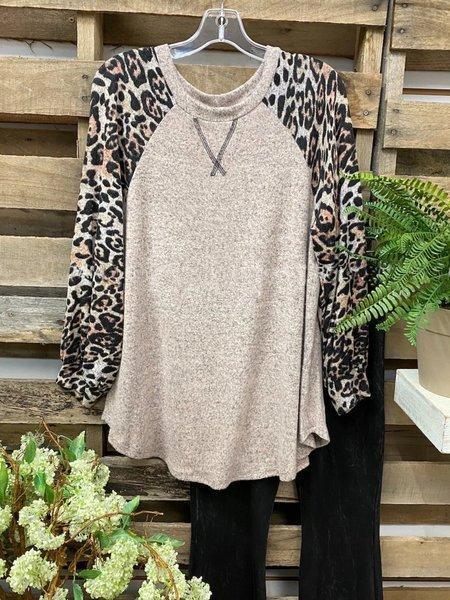 Casual Leopard Sweatshirt - INS | Online Fashion Free Shipping Clothing, Dresses, Tops, Shoes