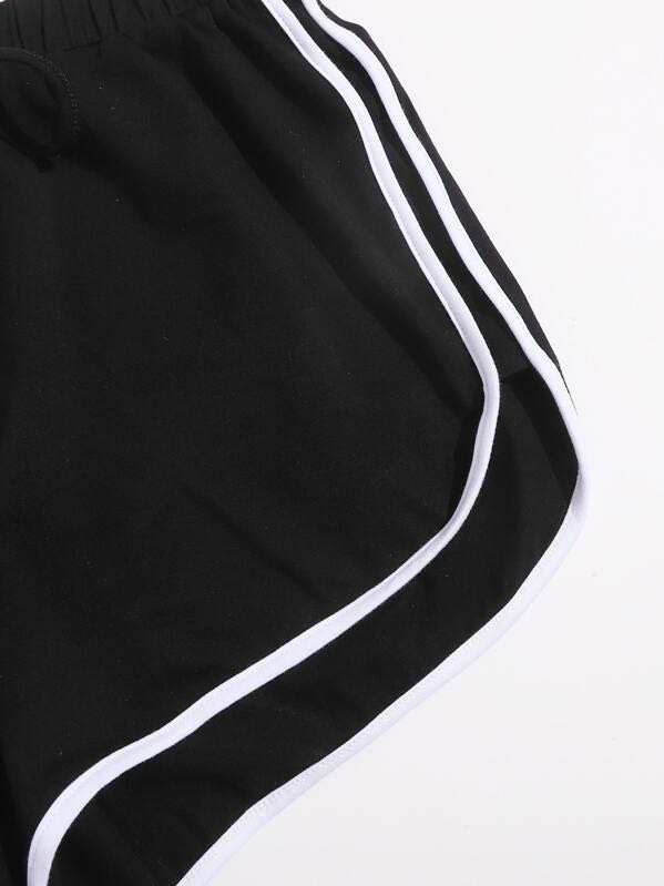 Contrast Binding Track Shorts - INS | Online Fashion Free Shipping Clothing, Dresses, Tops, Shoes