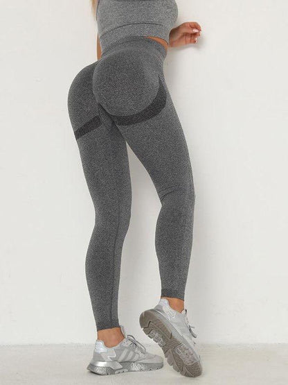 Cotton Blend Seamless Knitted Fitness Leggings - Leggings - INS | Online Fashion Free Shipping Clothing, Dresses, Tops, Shoes - 02/26/2021 - Autumn - Color_Red