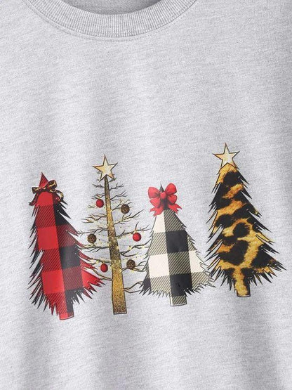 Crewneck Christmas Trees Sweatshirt - INS | Online Fashion Free Shipping Clothing, Dresses, Tops, Shoes