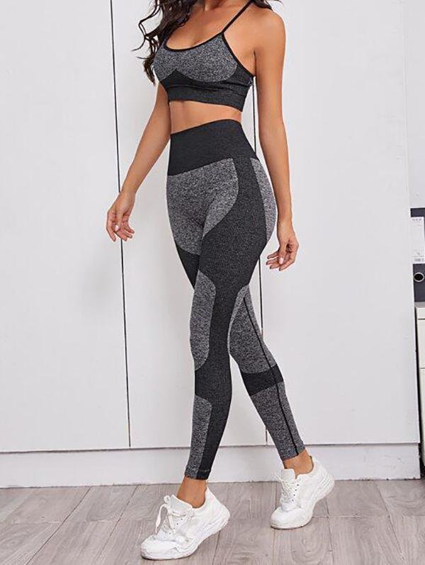 Criss Cross Backless Sports Set - Activewear - INS | Online Fashion Free Shipping Clothing, Dresses, Tops, Shoes - Activewear - Blue - Color_Blue