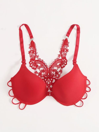 Crochet Back Underwire Bra - INS | Online Fashion Free Shipping Clothing, Dresses, Tops, Shoes