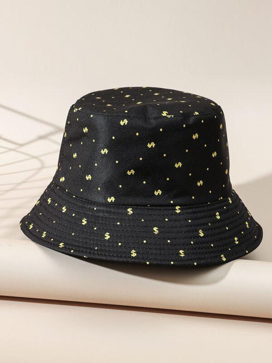 Dollar Sign Print Bucket Hat - LuckyFash™