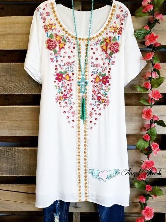 DREAMING OF TOMORROW TUNIC - IVORY - INS | Online Fashion Free Shipping Clothing, Dresses, Tops, Shoes