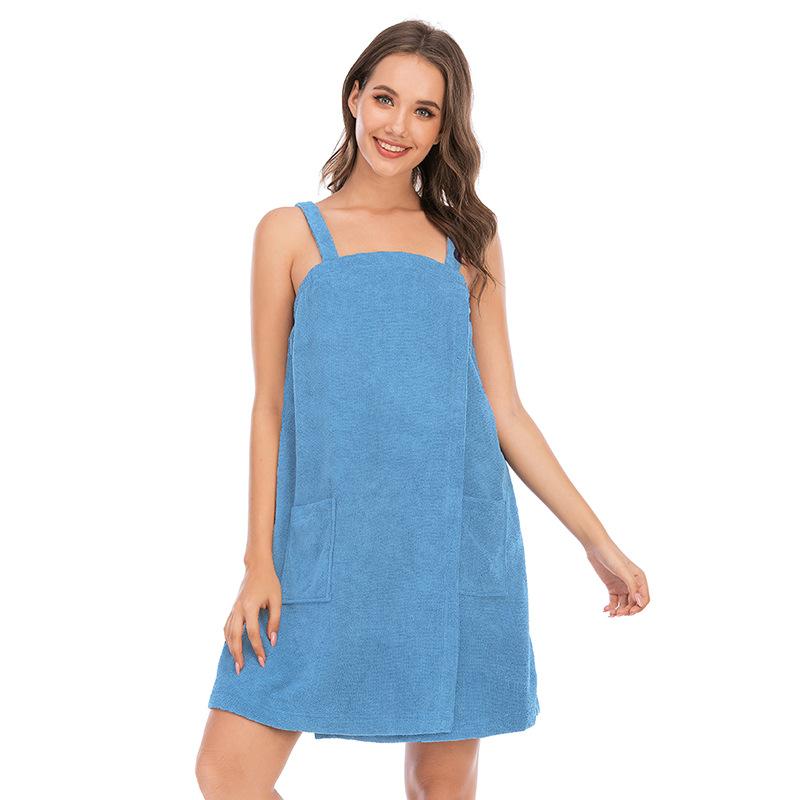 Dreams Shower Towel Wrap - Robes - INS | Online Fashion Free Shipping Clothing, Dresses, Tops, Shoes - 03/03/2021 - 2XL - Baby Blue