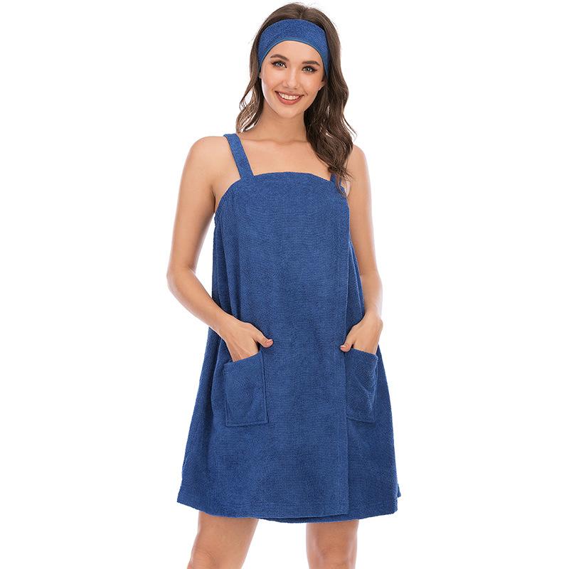 Dreams Shower Towel Wrap - Robes - INS | Online Fashion Free Shipping Clothing, Dresses, Tops, Shoes - 03/03/2021 - 2XL - Baby Blue