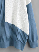 Drop Shoulder Colorblock Sweater - INS | Online Fashion Free Shipping Clothing, Dresses, Tops, Shoes