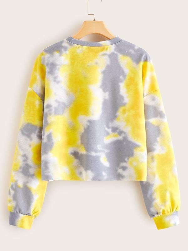 Drop Shoulder Tie Dye Pullover - INS | Online Fashion Free Shipping Clothing, Dresses, Tops, Shoes