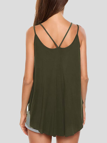 Chic Double Strap Oversized Women's Tank Top