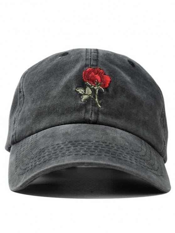Embroidered Rose Baseball Cap - LuckyFash™