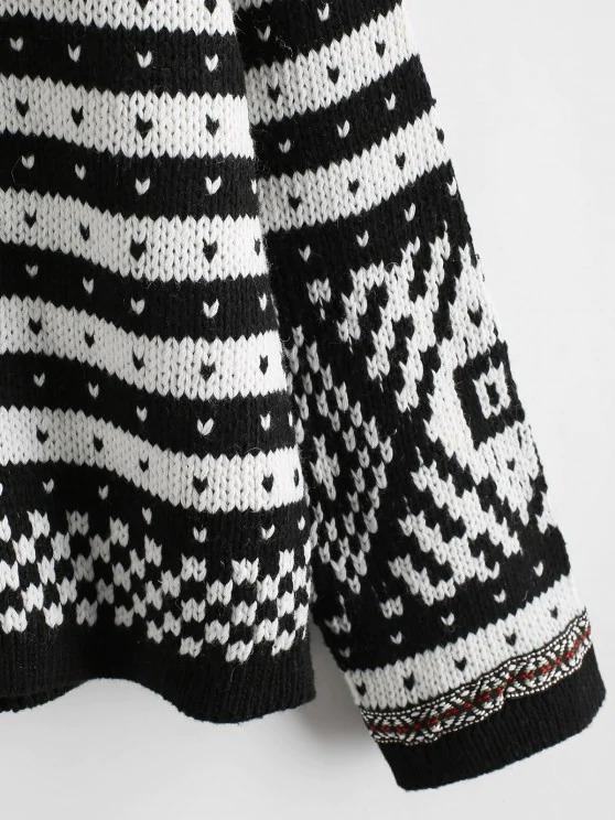 Ethnic Graphic Thick Cardigan - INS | Online Fashion Free Shipping Clothing, Dresses, Tops, Shoes