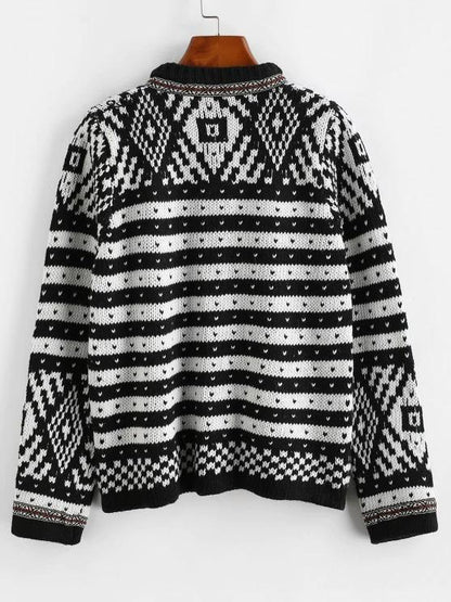 Ethnic Graphic Thick Cardigan - INS | Online Fashion Free Shipping Clothing, Dresses, Tops, Shoes