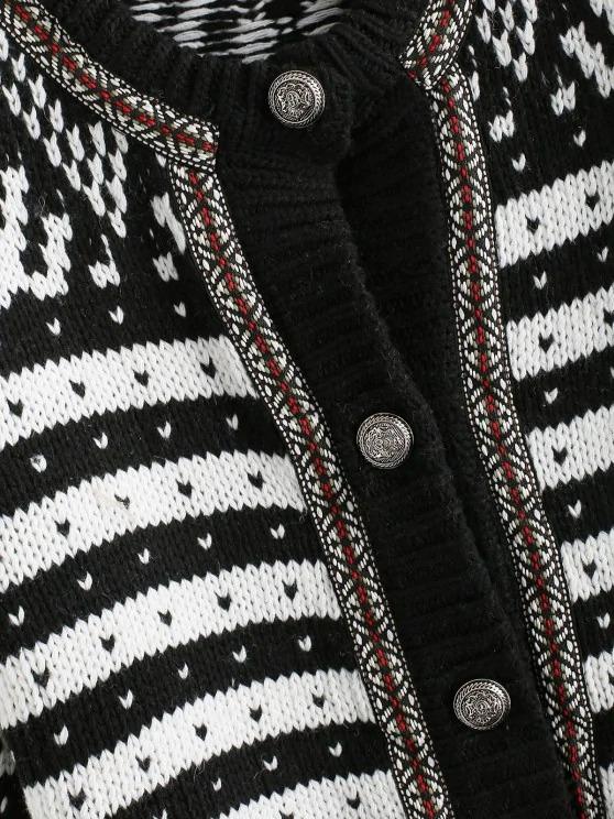 Ethnic Graphic Thick Cardigan - INS | Online Fashion Free Shipping Clothing, Dresses, Tops, Shoes