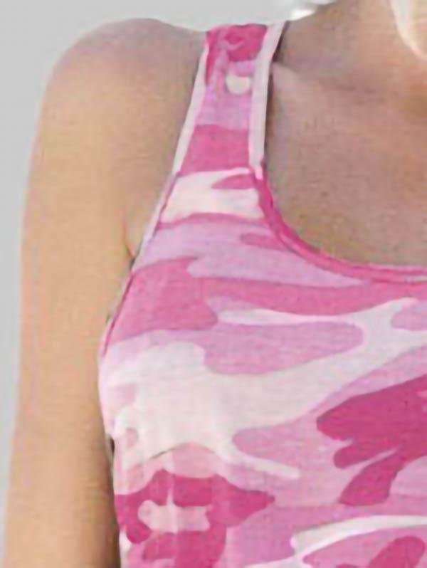 Fashion Camouflage All-match Sleeveless Vest - Tank Tops - INS | Online Fashion Free Shipping Clothing, Dresses, Tops, Shoes - 04/06/2021 - Color_Gray - Color_Pink