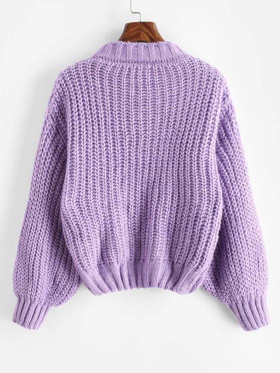 Glitter Mock Neck Chunky Sweater - INS | Online Fashion Free Shipping Clothing, Dresses, Tops, Shoes