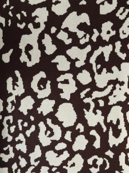 Leopard Knit Sheath Midi Skirt - INS | Online Fashion Free Shipping Clothing, Dresses, Tops, Shoes