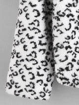 Leopard Lapel Teddy Coat - INS | Online Fashion Free Shipping Clothing, Dresses, Tops, Shoes