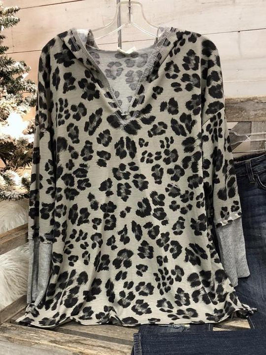 Leopard Long Sleeve Leopard Shirts & Tops - INS | Online Fashion Free Shipping Clothing, Dresses, Tops, Shoes