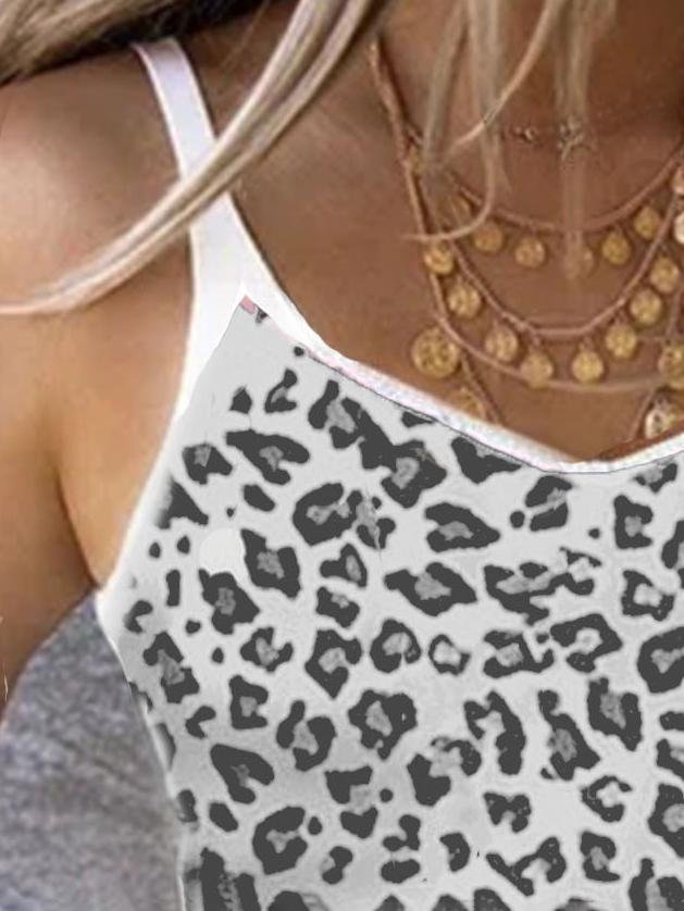 Leopard Print Camisole Top Vest - Tank Tops - INS | Online Fashion Free Shipping Clothing, Dresses, Tops, Shoes - 01/07/2021 - 10-20 - color-apricot