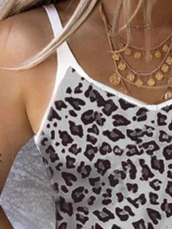 Leopard Print Camisole Top Vest - Tank Tops - INS | Online Fashion Free Shipping Clothing, Dresses, Tops, Shoes - 01/07/2021 - 10-20 - color-apricot