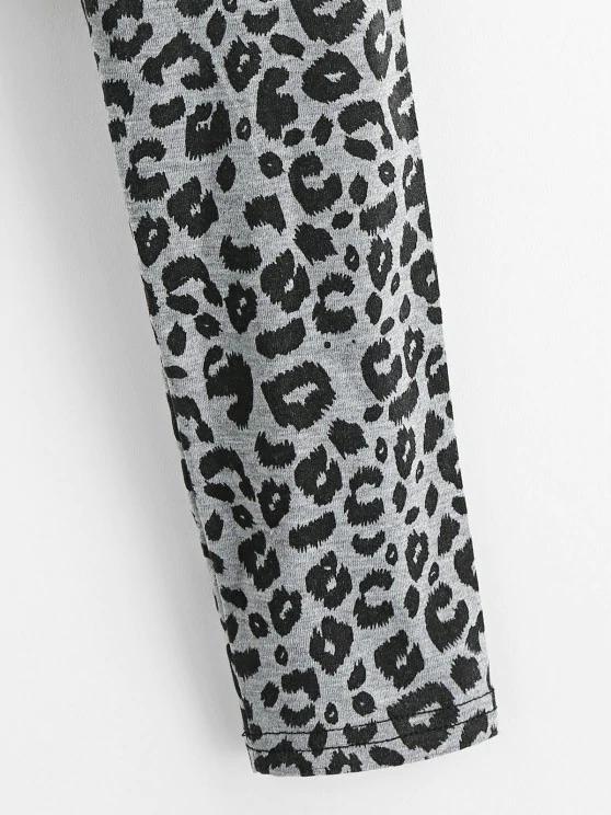 Leopard Print Cropped Tee - INS | Online Fashion Free Shipping Clothing, Dresses, Tops, Shoes