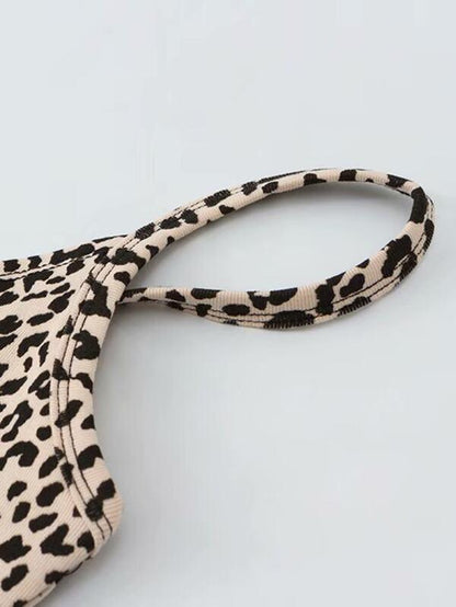 Leopard Print Surplice Cami Top - INS | Online Fashion Free Shipping Clothing, Dresses, Tops, Shoes