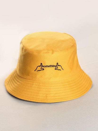 Letter Embroidered Bucket Hat - LuckyFash™