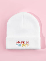 Letter Embroidery Beanie - LuckyFash™