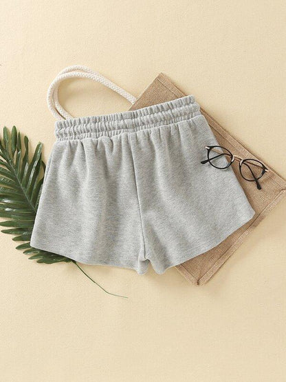 Letter Embroidery Drawstring Waist Track Shorts - INS | Online Fashion Free Shipping Clothing, Dresses, Tops, Shoes