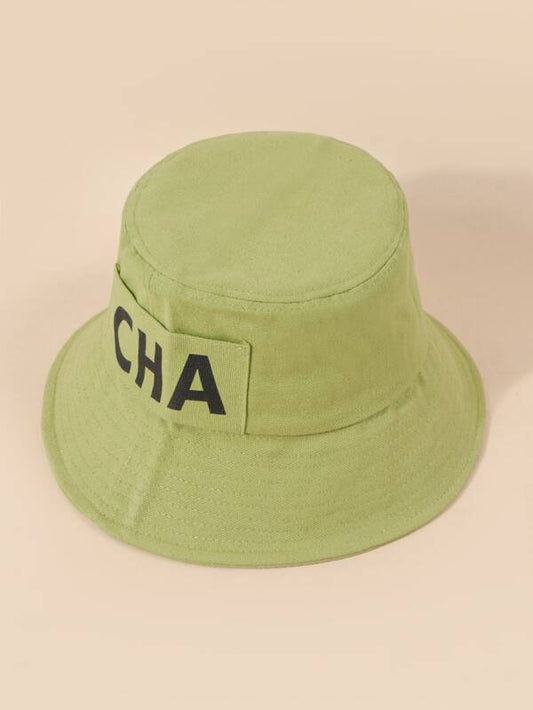 Letter Pattern Bucket Hat - LuckyFash™