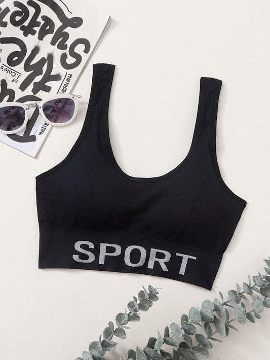 Letter Tape Bralette - INS | Online Fashion Free Shipping Clothing, Dresses, Tops, Shoes