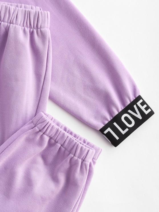 Letter Tape Hooded Sports Joggers Set - INS | Online Fashion Free Shipping Clothing, Dresses, Tops, Shoes