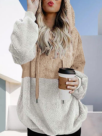 Long Cardigan Fleece With Hat - INS | Online Fashion Free Shipping Clothing, Dresses, Tops, Shoes