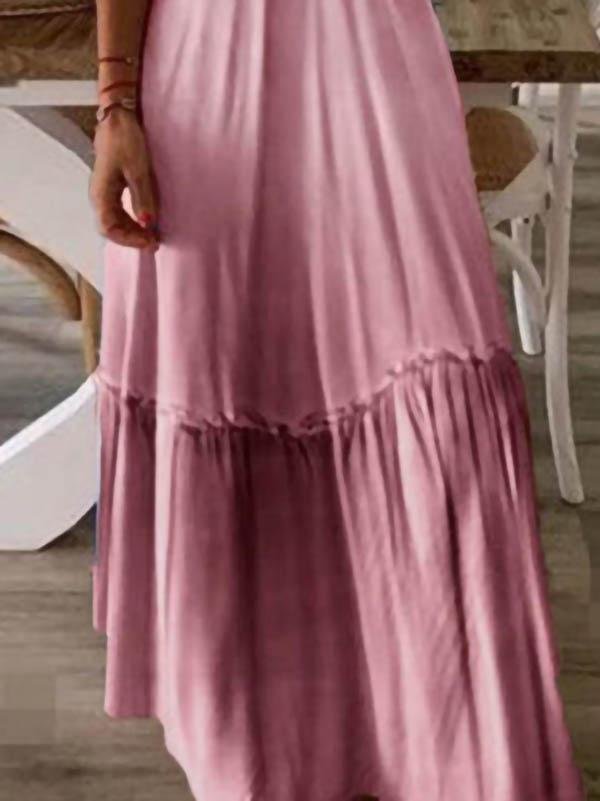 Loose V-neck Gradient Suspenders Dress - Maxi Dresses - INS | Online Fashion Free Shipping Clothing, Dresses, Tops, Shoes - 05/06/2021 - Color_Blue - Color_Gray