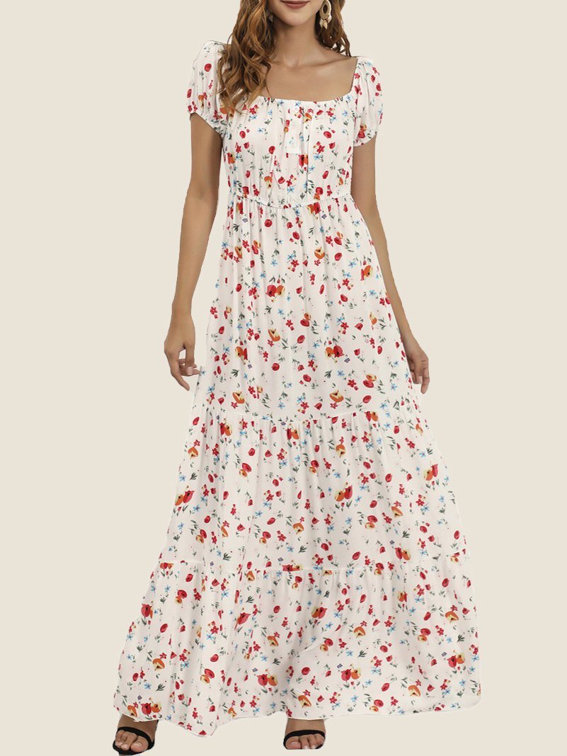 Off-the-shoulder Tube Top Long Dress - Maxi Dresses - INS | Online Fashion Free Shipping Clothing, Dresses, Tops, Shoes - 16/06/2021 - 30-40 - color-white