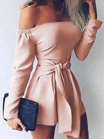 One-Shoulder Long Sleeve Paillette Jumpsuit - Jumpsuits & Rompers - INS | Online Fashion Free Shipping Clothing, Dresses, Tops, Shoes - 10-20 - 20/07/2021 - Bottom