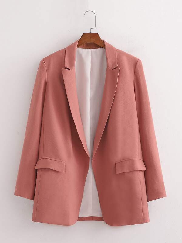 Open Front Lapel Collar Blazer - INS | Online Fashion Free Shipping Clothing, Dresses, Tops, Shoes